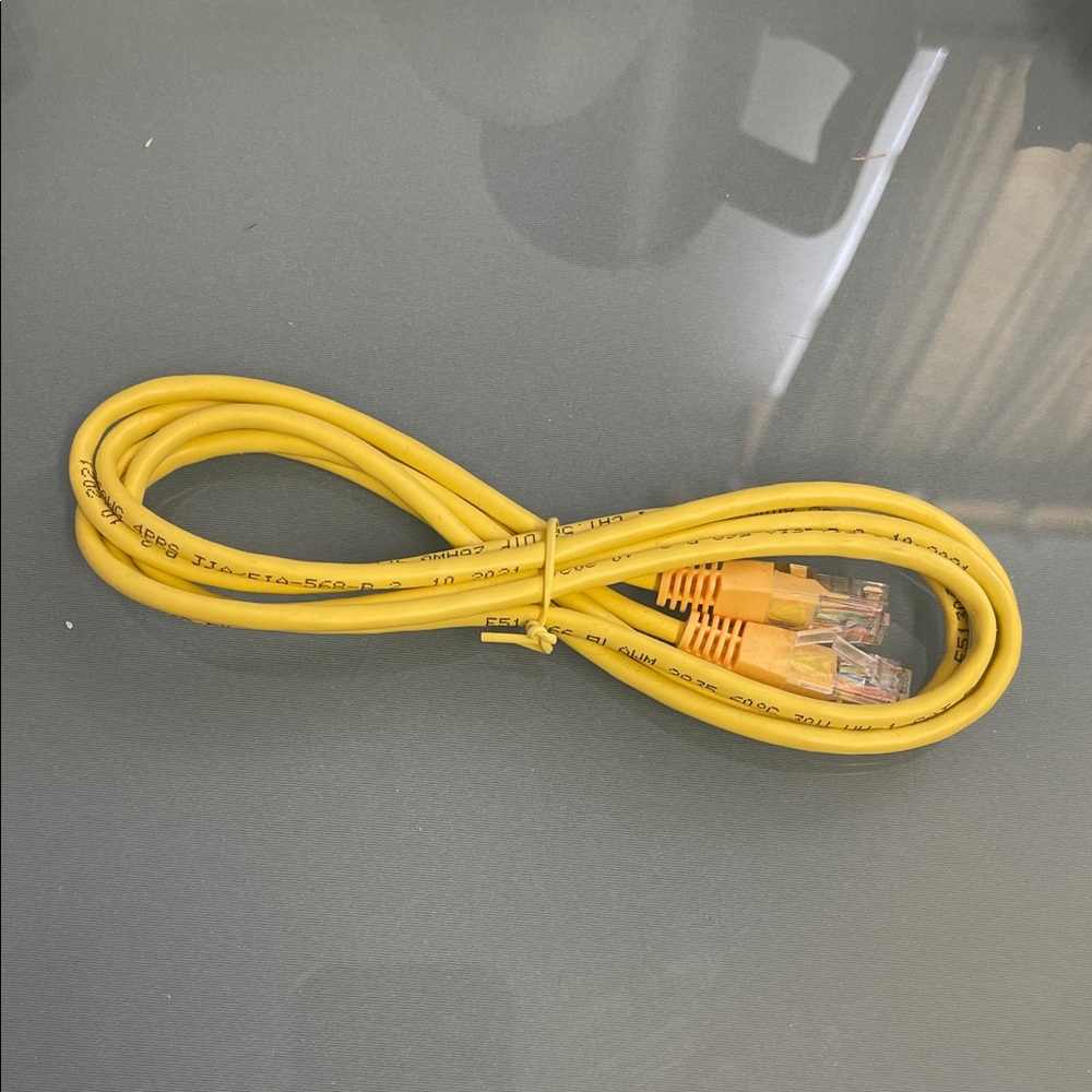 Yellow Ethernet Cable
